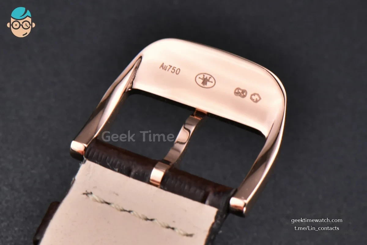 Master Ultra Thin Moonphase 1362520 ZF 39MM RG White Dial Brown Leather Strap A925 V3