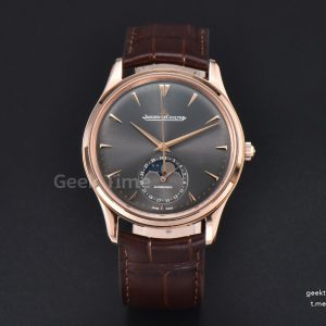 Master Ultra Thin Moonphase 136255J ZF 39MM RG Gray Dial Brown Leather Strap A925 V3