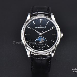 Master Ultra Thin Moonphase 1368420 APSF 39MM Black Dial Leather Strap SA925