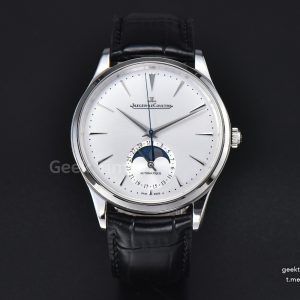 Master Ultra Thin Moonphase 1368430 APSF 39MM White Dial Leather Strap SA925