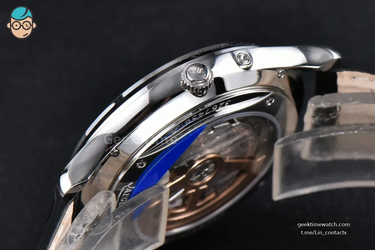 Master Ultra Thin Réserve de Marche 1378420 ZF 39MM Silver Dial Black Leather Strap A938