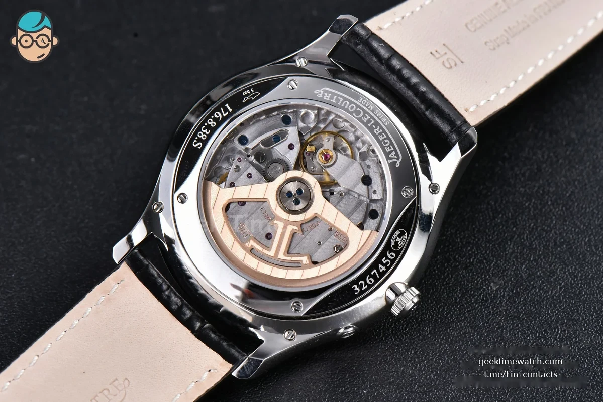 Master Ultra Thin Réserve de Marche 1378420 ZF 39MM Silver Dial Black Leather Strap A938