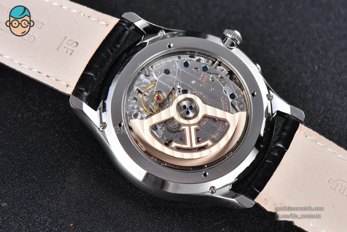 Master Ultra Thin Réserve de Marche 1378420 ZF 39MM Silver Dial Black Leather Strap A938