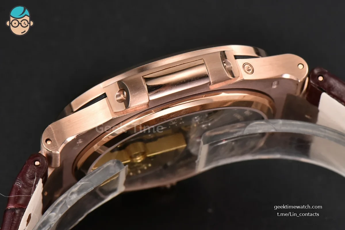 Nautilus 5712 40mm ZF RG Brown Dial Brown Leather Strap A240 V4