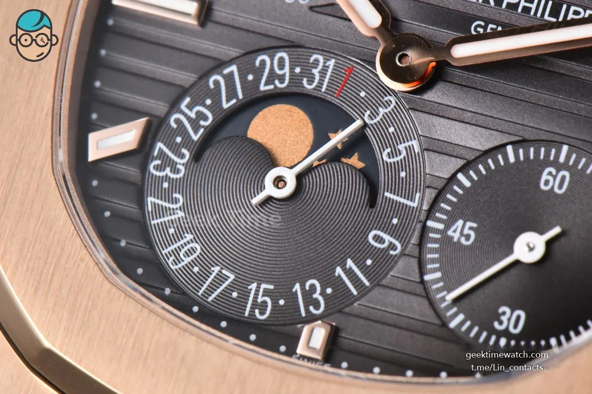 Nautilus 5712/R 40mm PPF RG Brown Dial Brown Leather Strap A240 Super Clone V2