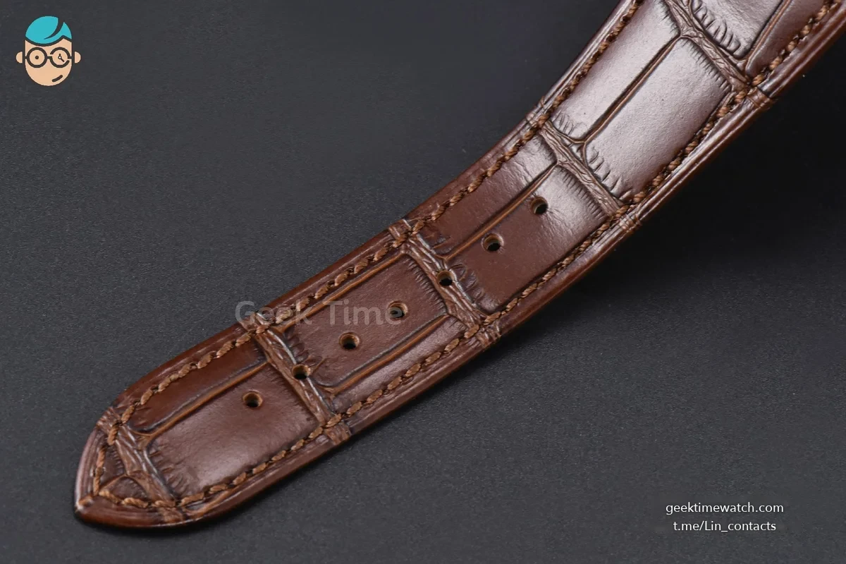 Nautilus 5712/R 40mm PPF RG Brown Dial Brown Leather Strap A240 Super Clone V2