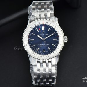 Navitimer 1 38MM KORF Blue/White Dial SS Bracelet 2824