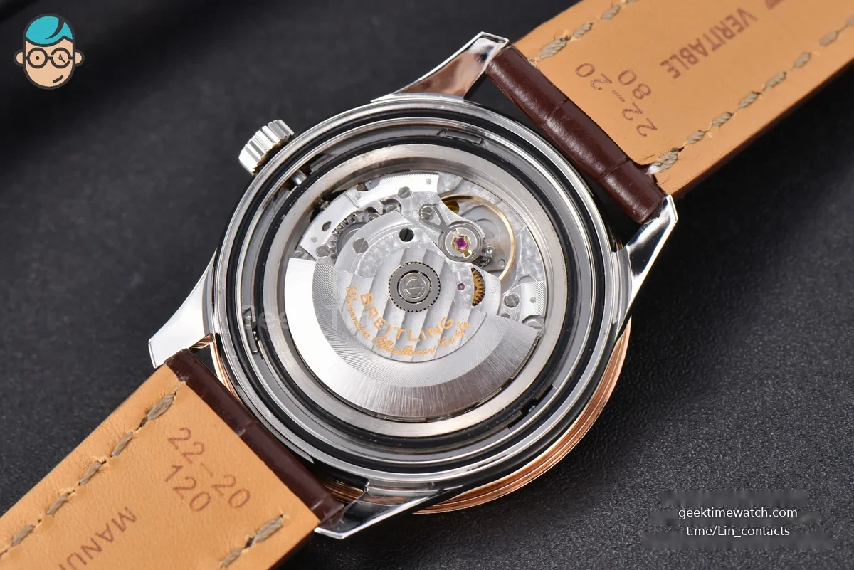 Navitimer V7F 41MM Gray Dial Brown Leather Strap A2824