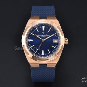 Overseas 4500V 41mm PPF RG Blue Dial Blue Rubber Strap A5100