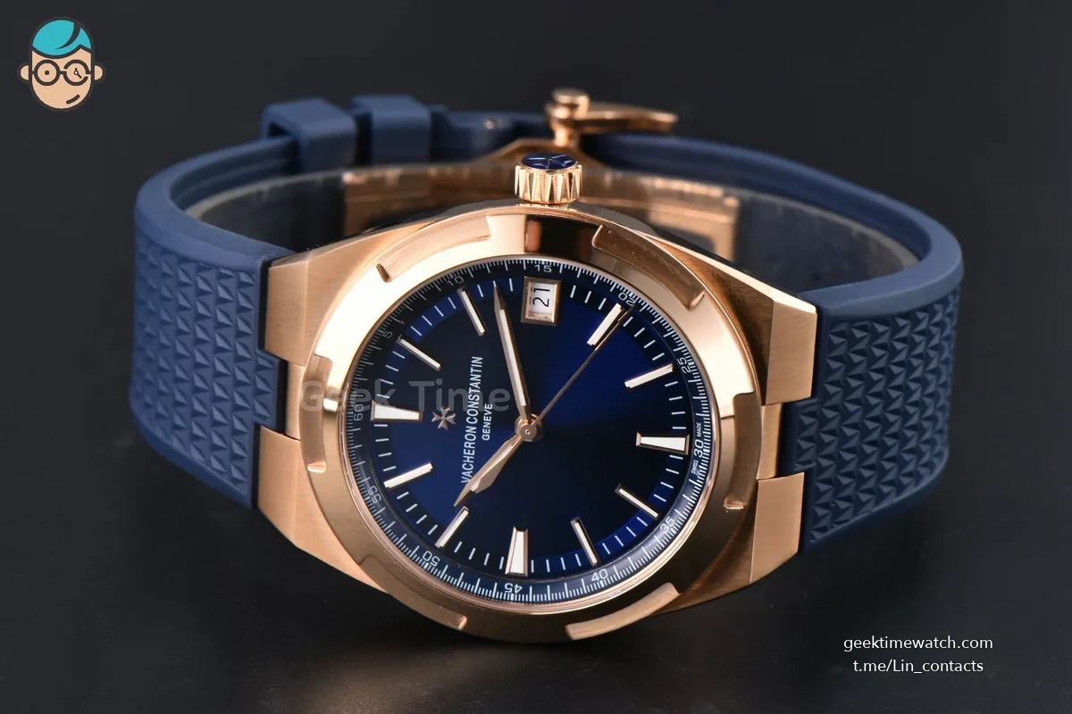 Overseas 4500V 41mm PPF RG Blue Dial Blue Rubber Strap A5100