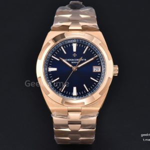Overseas 4500V 41mm RG ZF Blue Dial RG Bracelet A5100