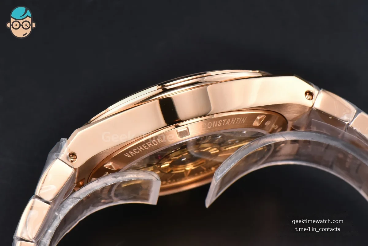 Overseas 4500V 41mm RG ZF Blue Dial RG Bracelet A5100