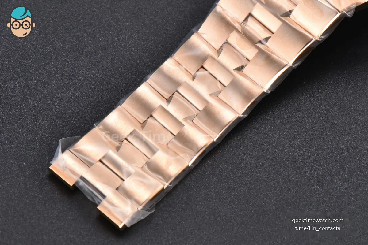 Overseas 4500V 41mm RG ZF Blue Dial RG Bracelet A5100