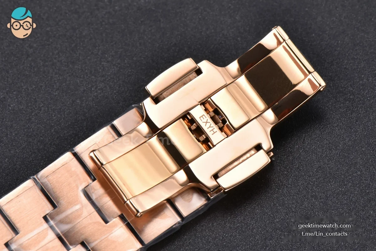 Overseas 4500V 41mm RG ZF Blue Dial RG Bracelet A5100