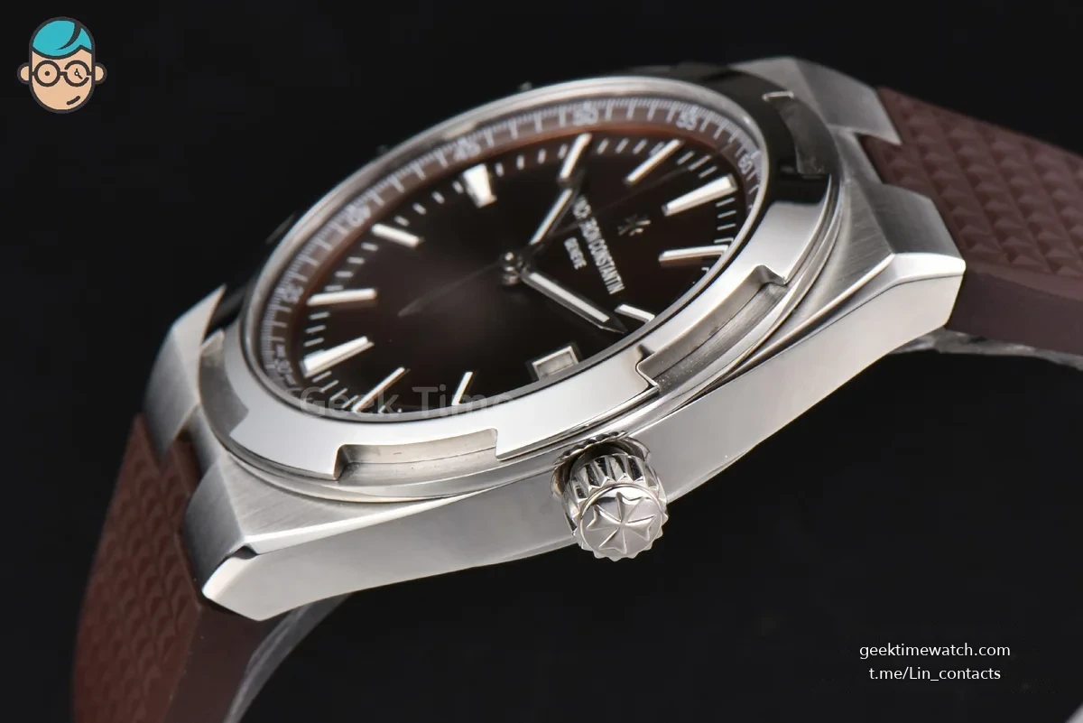 Overseas 4500V 41mm ZF Brown Dial Brown Rubber Strap A5100