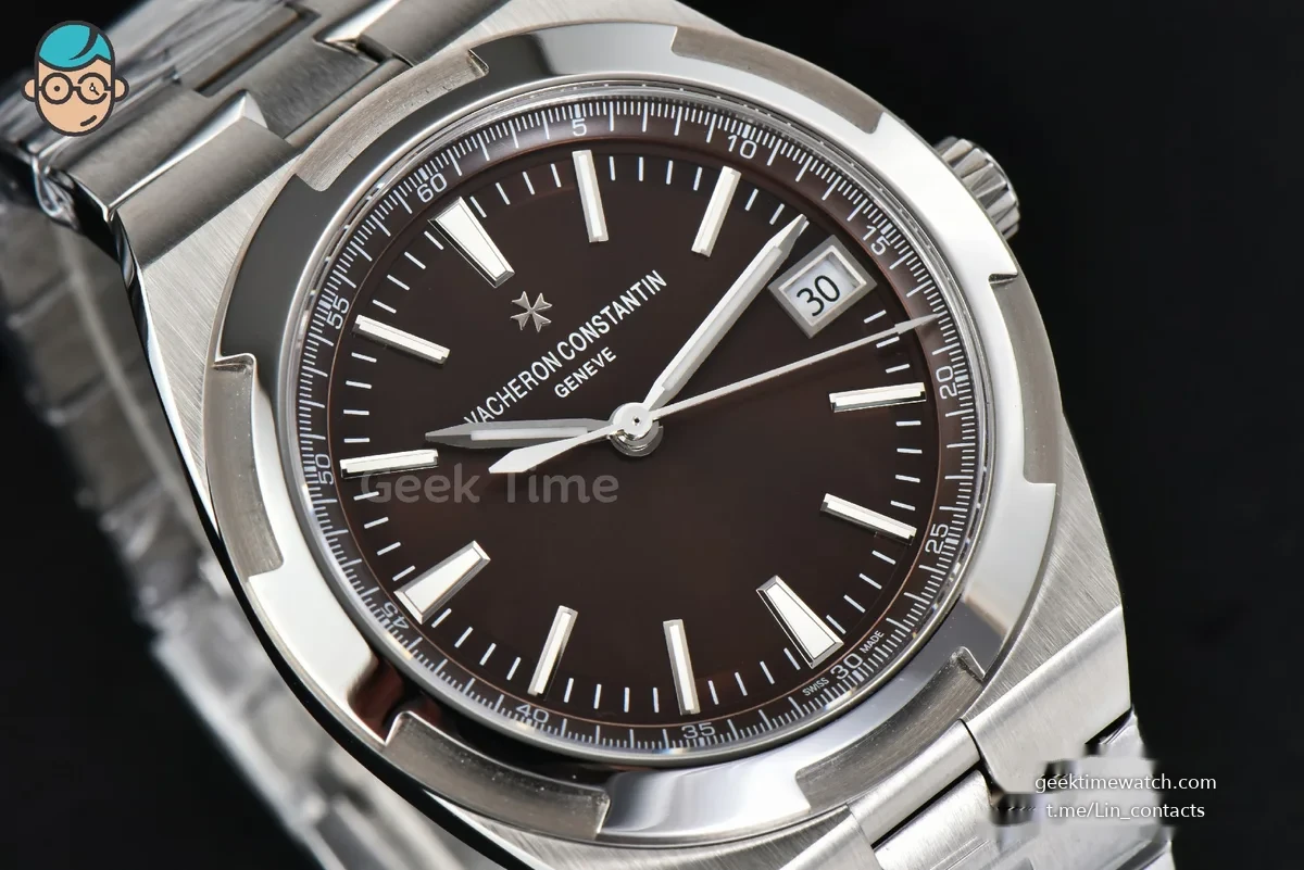 Overseas 4500V 41mm ZF Brown Dial SS Bracelet A5100