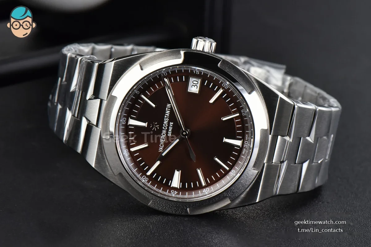 Overseas 4500V 41mm ZF Brown Dial SS Bracelet A5100