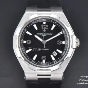 Overseas 47040 42mm PPF Black Dial Black Rubber Strap A1226