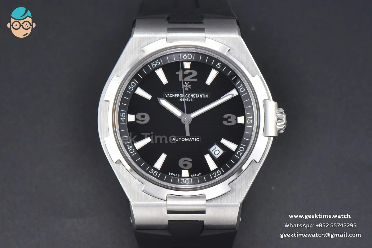 Overseas 47040 42mm PPF Black Dial Black Rubber Strap A1226