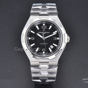 Overseas 47040 42mm PPF Black Dial SS Bracelet A1226