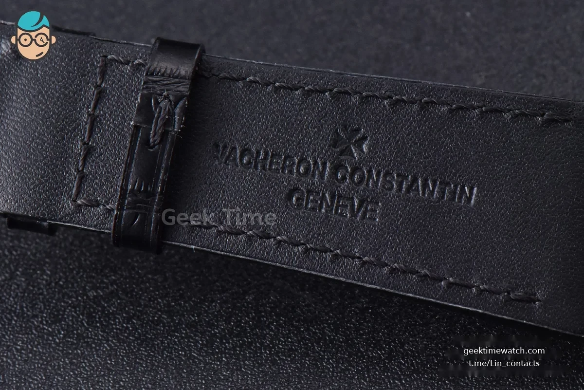 Overseas 47040 MKF 42MM Gray Dial Leather Strap 9015
