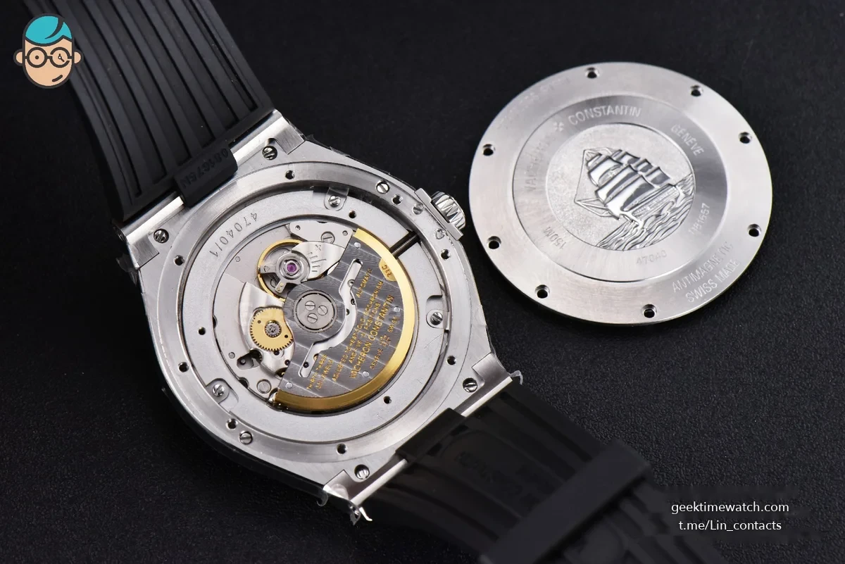 Overseas 47040 MKF 42MM Gray Dial Rubber Strap 9015