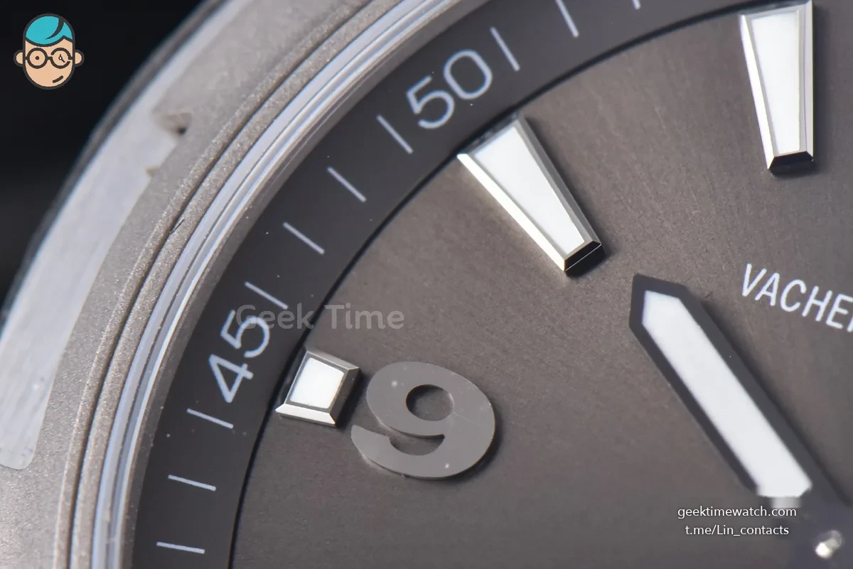 Overseas 47040 MKF 42MM Gray Dial Rubber Strap 9015