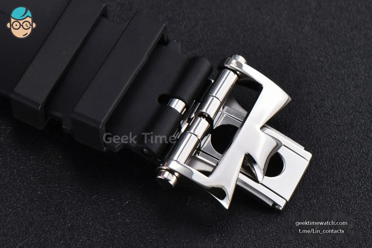 Overseas 47040 MKF 42MM White Textured Dial Rubber Strap 9015