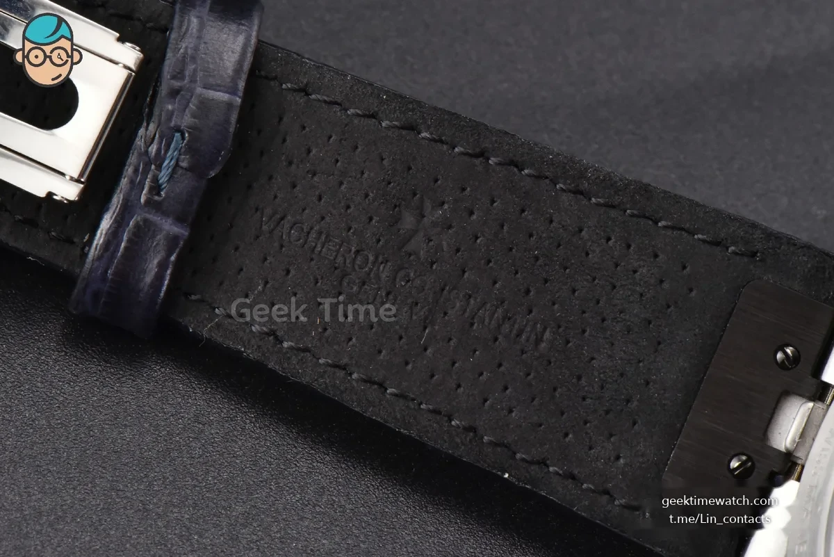 Overseas Tourbillon 6000V 42.5mm BBRF Blue Dial Blue Leather Strap Tourb