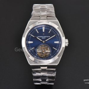 Overseas Tourbillon 6000V 42.5mm BBRF Blue Dial SS Bracelet Tourb