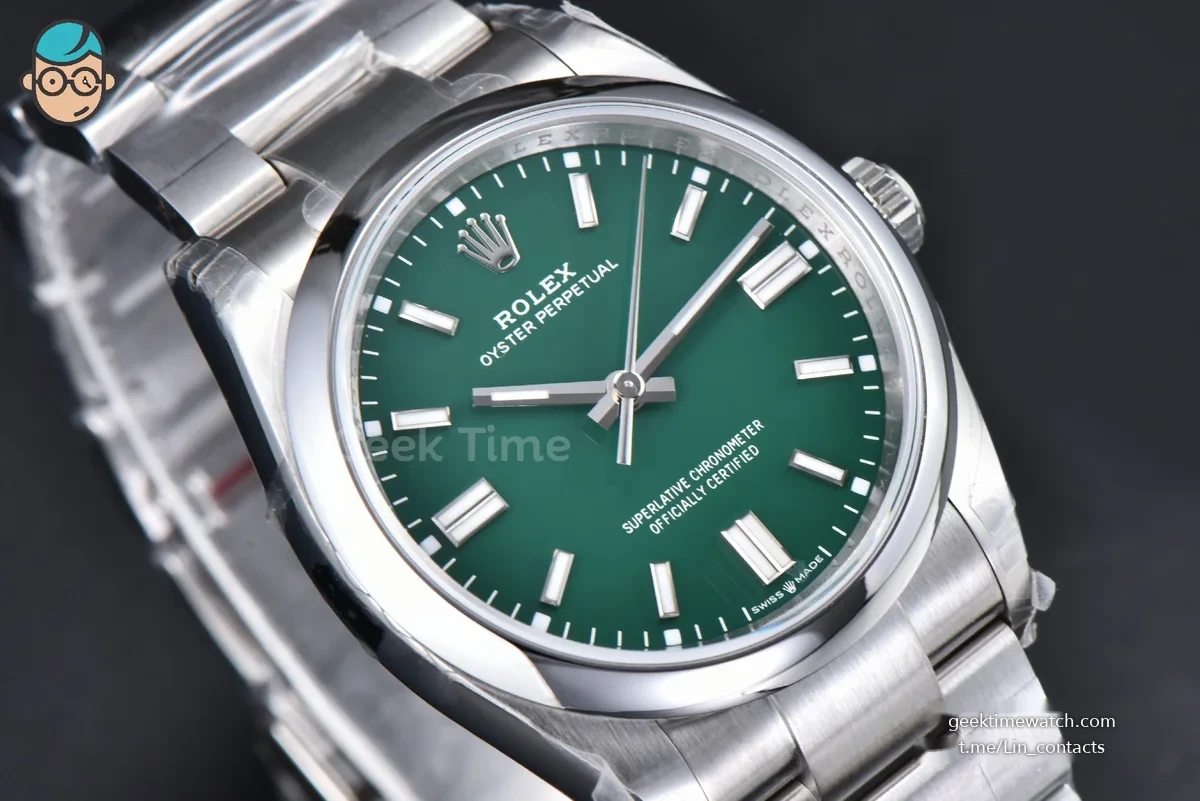 Oyster Perpetual 126000 36mm VSF 904L Green Dial Bracelet VS3230