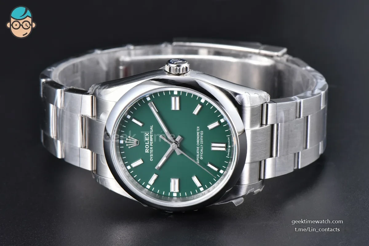 Oyster Perpetual 126000 36mm VSF 904L Green Dial Bracelet VS3230