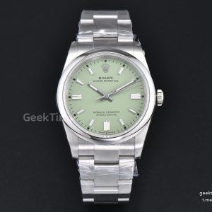 Oyster Perpetual 36mm 126000 GMF 904L Pistachio Green Dial SS Bracelet VR3132