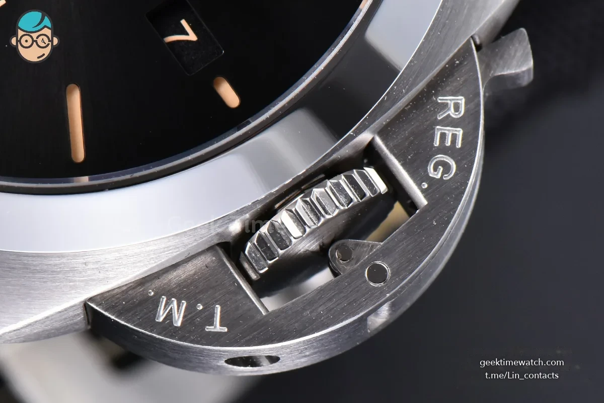 PAM1025 TTF 44MM Black Dial Black Nato Strap P9010