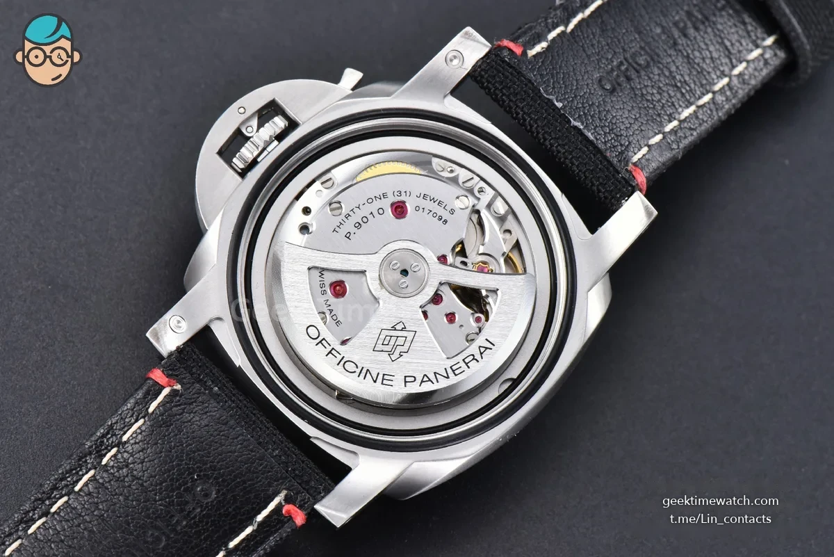 PAM1025 TTF 44MM Black Dial Black Nato Strap P9010