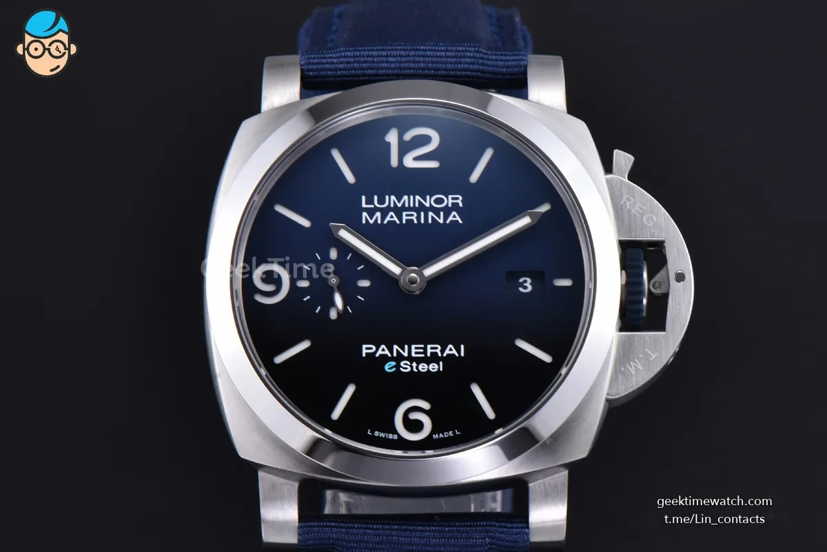 PAM1157 Luminor Marina 44mm VSF Blue Dial Blue Nylon Strap P9010