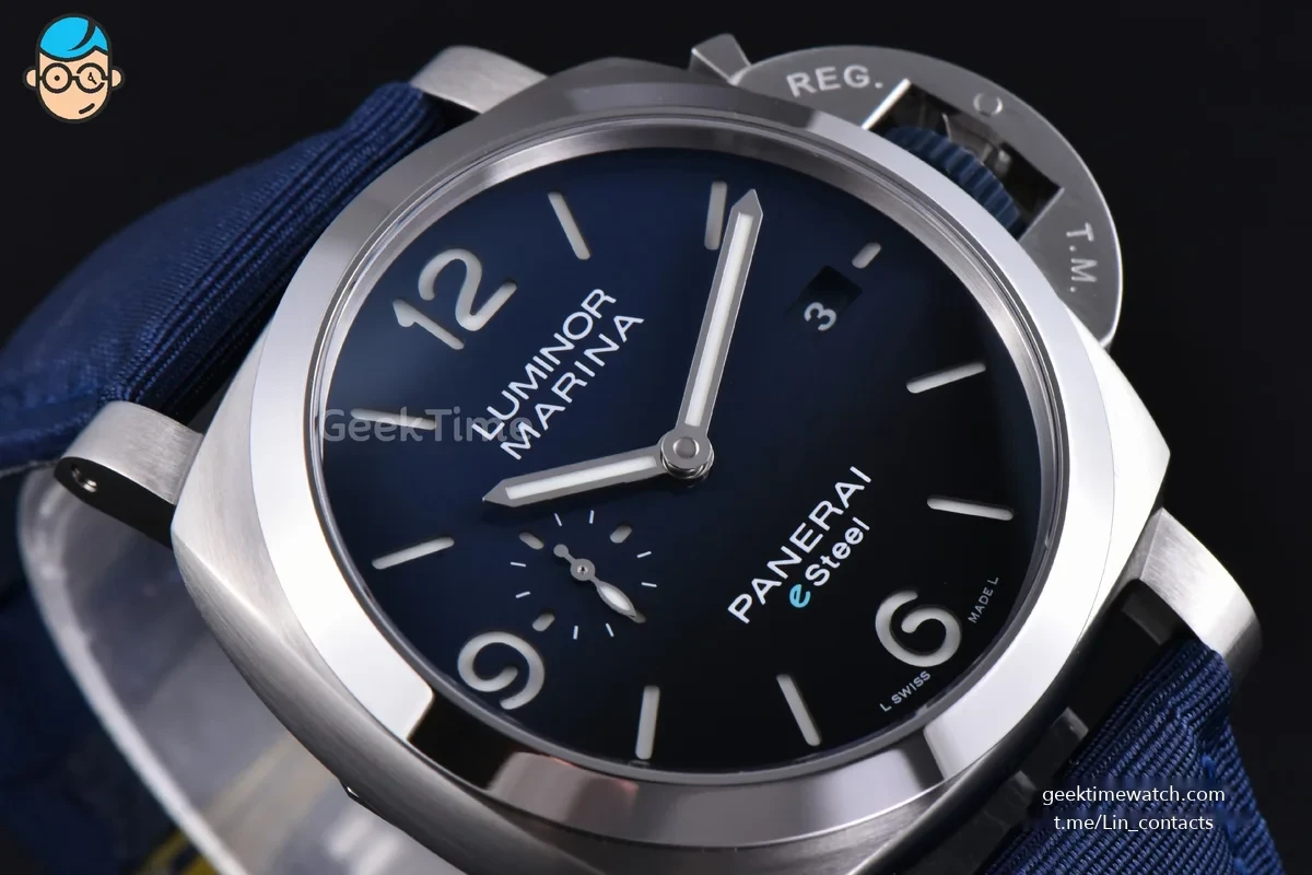 PAM1157 Luminor Marina 44mm VSF Blue Dial Blue Nylon Strap P9010