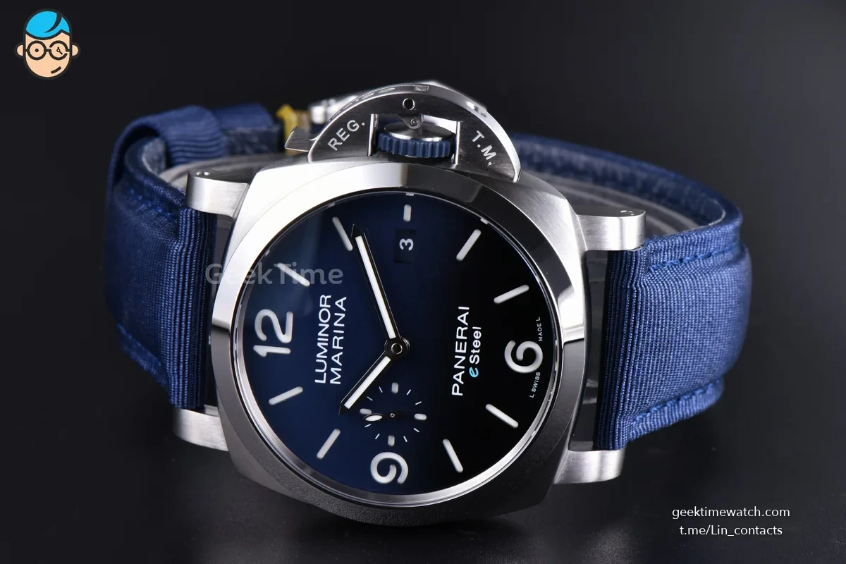 PAM1157 Luminor Marina 44mm VSF Blue Dial Blue Nylon Strap P9010