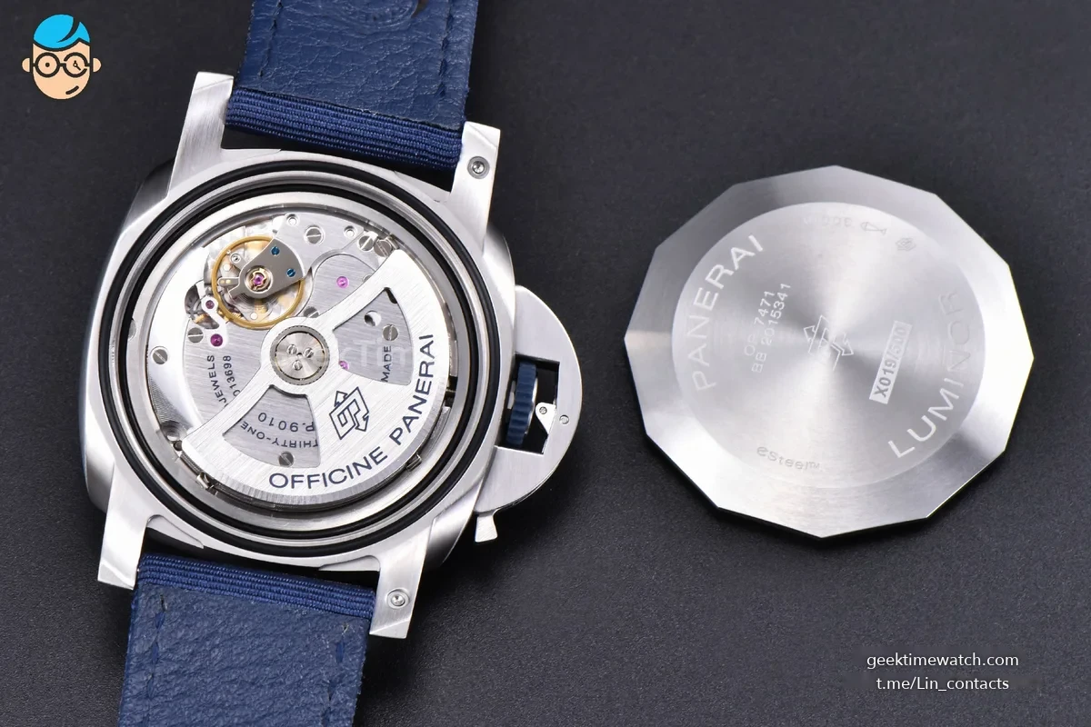 PAM1157 Luminor Marina 44mm VSF Blue Dial Blue Nylon Strap P9010