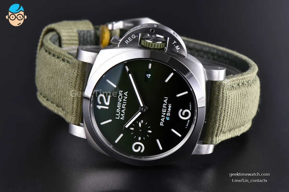 PAM1356 Luminor Marina 44mm VSF Green Dial Green Nylon Strap P9010