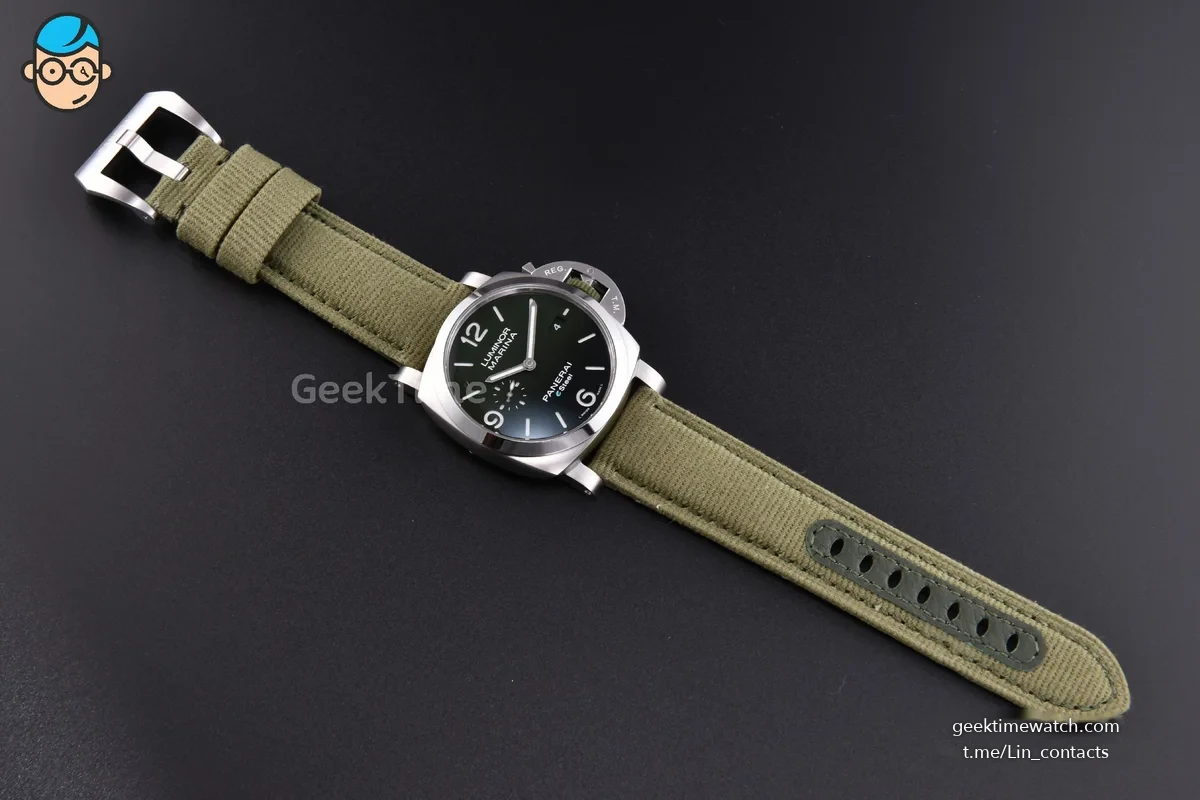 PAM1356 Luminor Marina 44mm VSF Green Dial Green Nylon Strap P9010