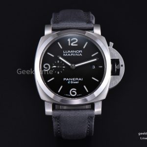 PAM1358 Luminor Marina Grigio Roccia 44mm VSF Black Dial Grey Nylon Strap P9010