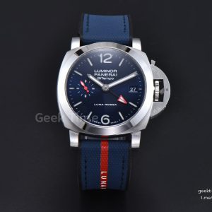 PAM1404 Quaranta BiTempo Luna Rossa 40mm VSF Blue Dial Gummy Strap P900