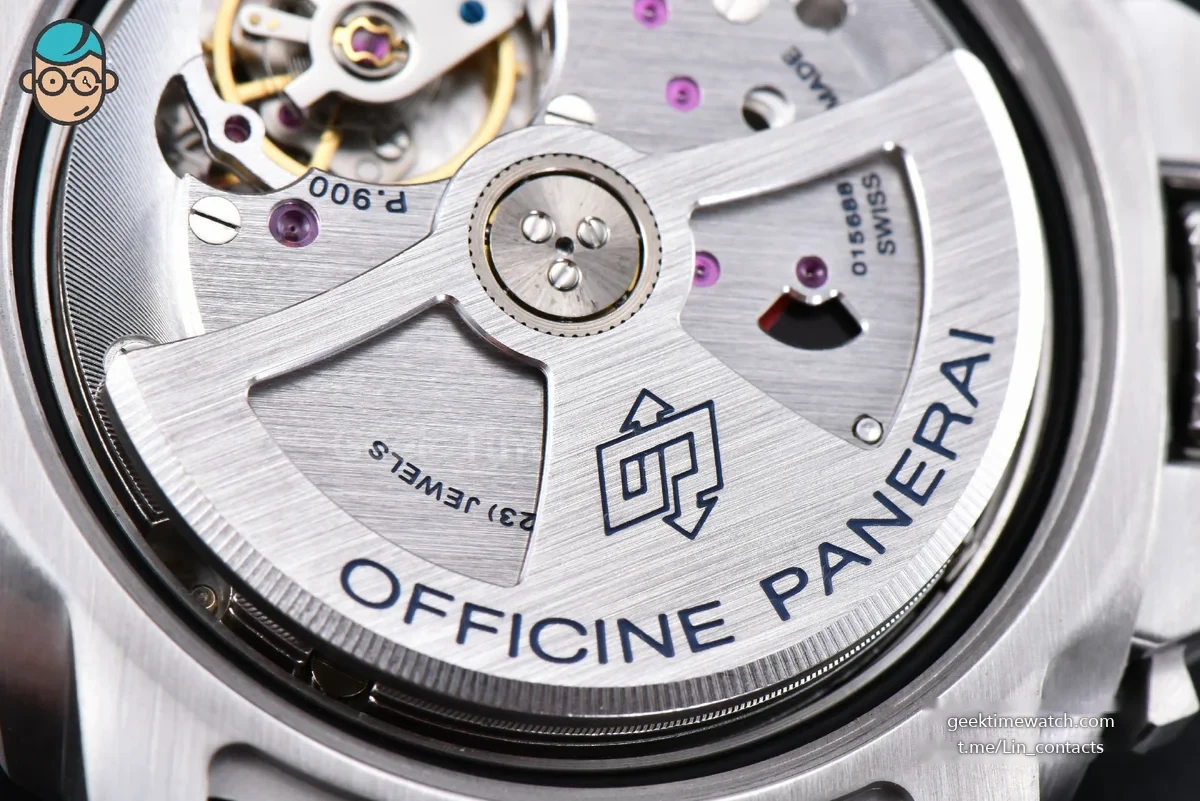 PAM1404 Quaranta BiTempo Luna Rossa 40mm VSF Blue Dial Gummy Strap P900