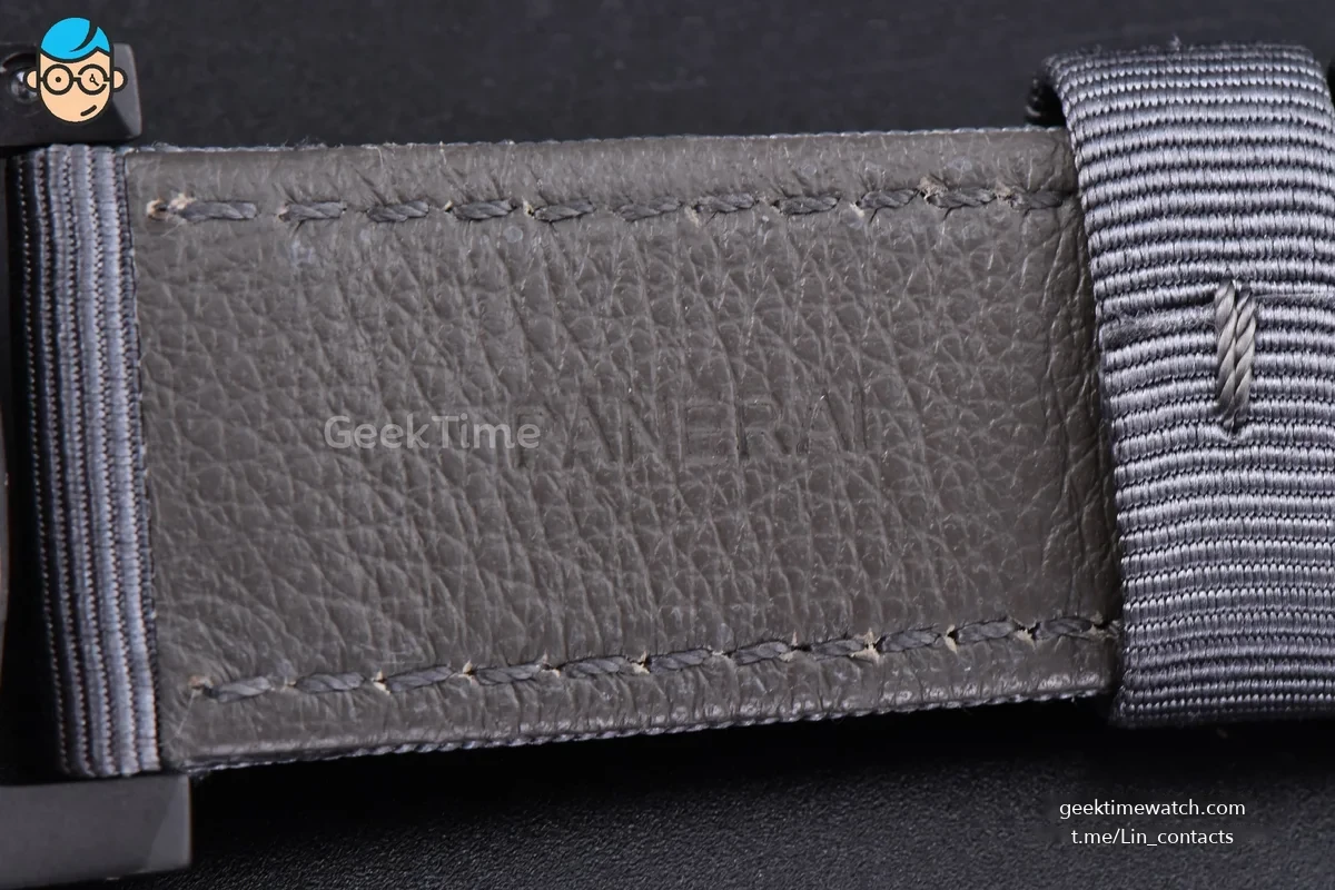 PAM1467 Luminor BiTempo Titanium DLC 44mm VSF Black Dial Gray Nylon Strap P9010
