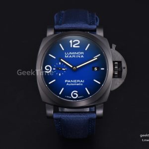 PAM2319 Luminor 1950 Black DLC 44mm VSF Blue Dial Blue Nylon Strap P9010