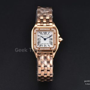 Panthère 22mm AF RG Diamond White Dial RG Bracelet Ronda Quartz