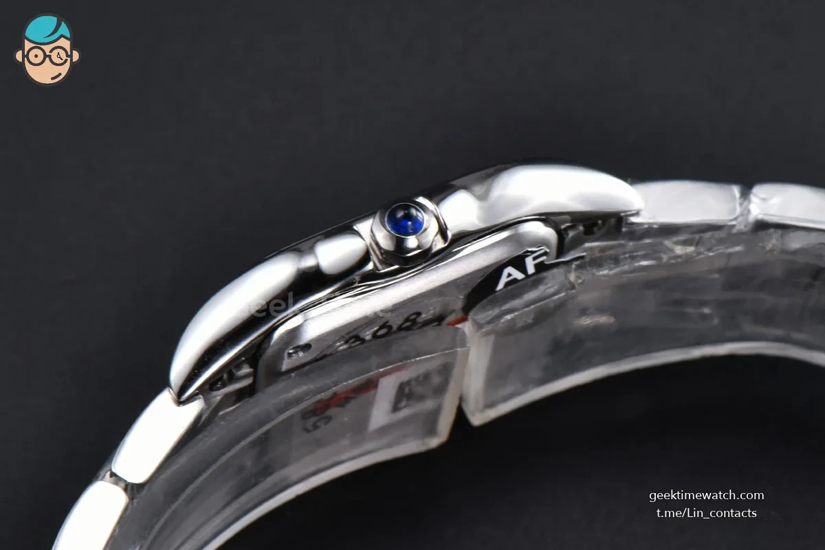 Panthère 22mm AF SS White Diamond Dial on SS Bracelet Ronda Quartz