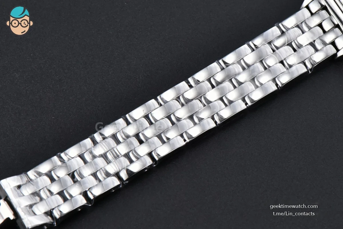 Panthère 22mm AF SS White Diamond Dial on SS Bracelet Ronda Quartz