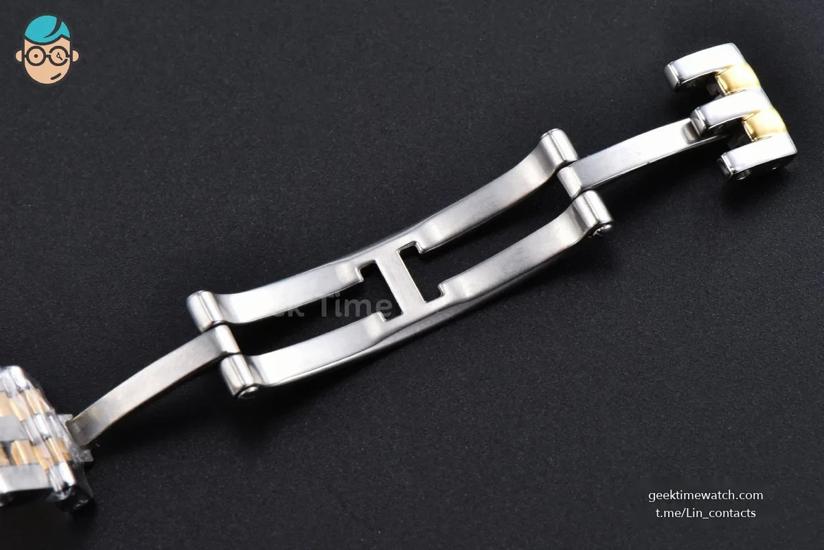 Panthère 22mm AF SS/YG White Diamond Dial Diamond Bezel on SS/YG Bracelet Ronda Quartz